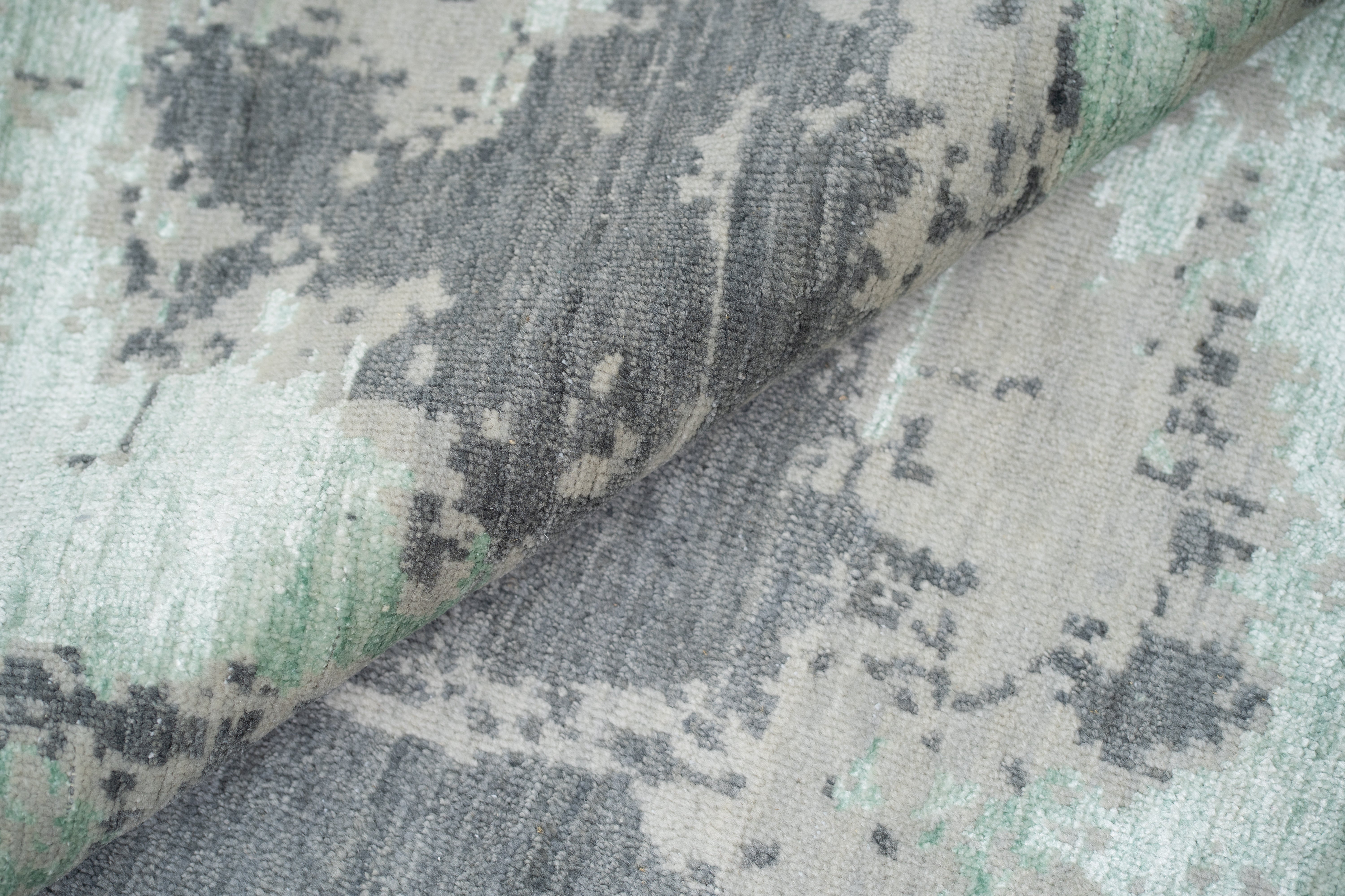 Abstract Design Handknotted Carpet DIA- 1282