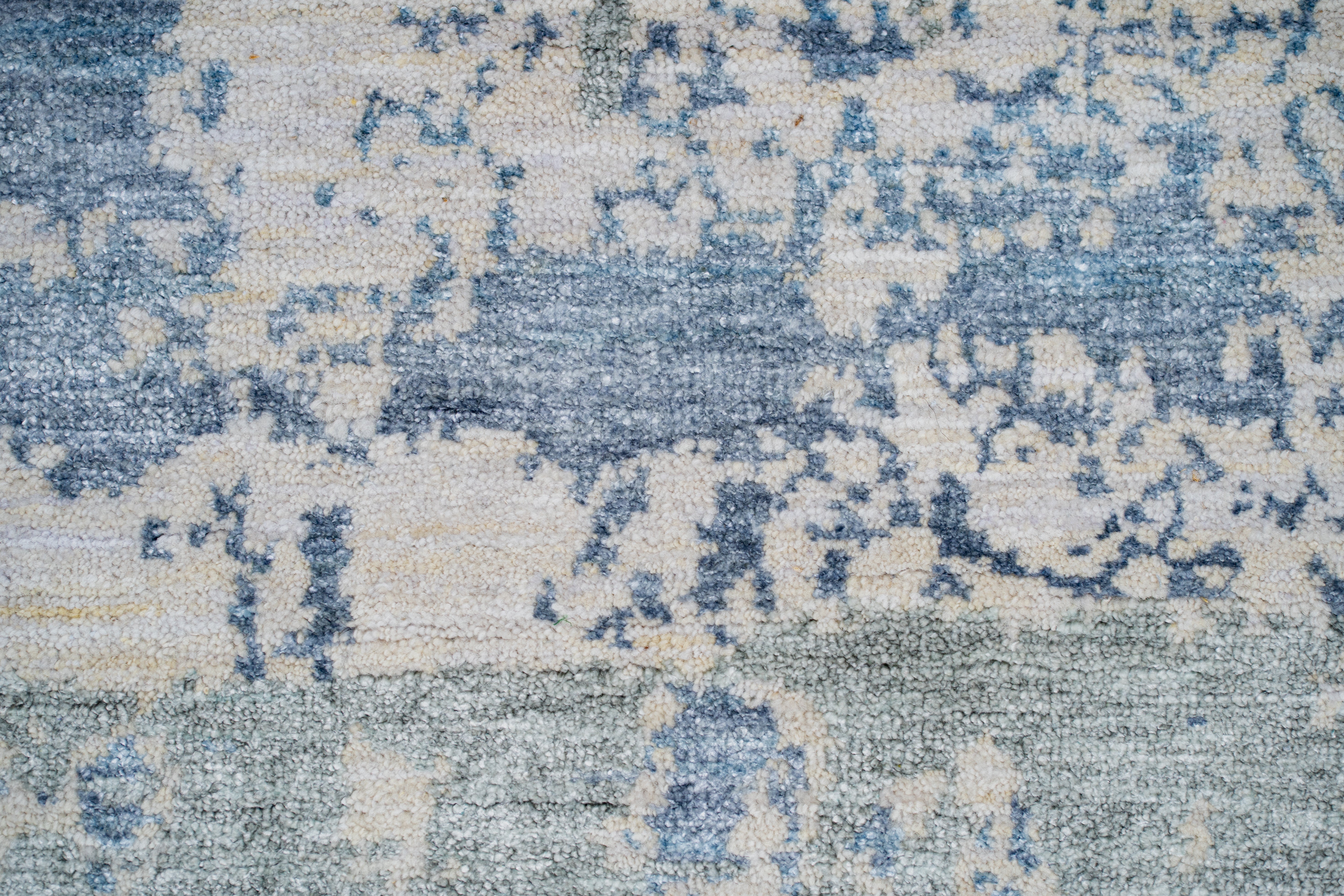 Abstract Design Handknotted Carpet DIA- 1476