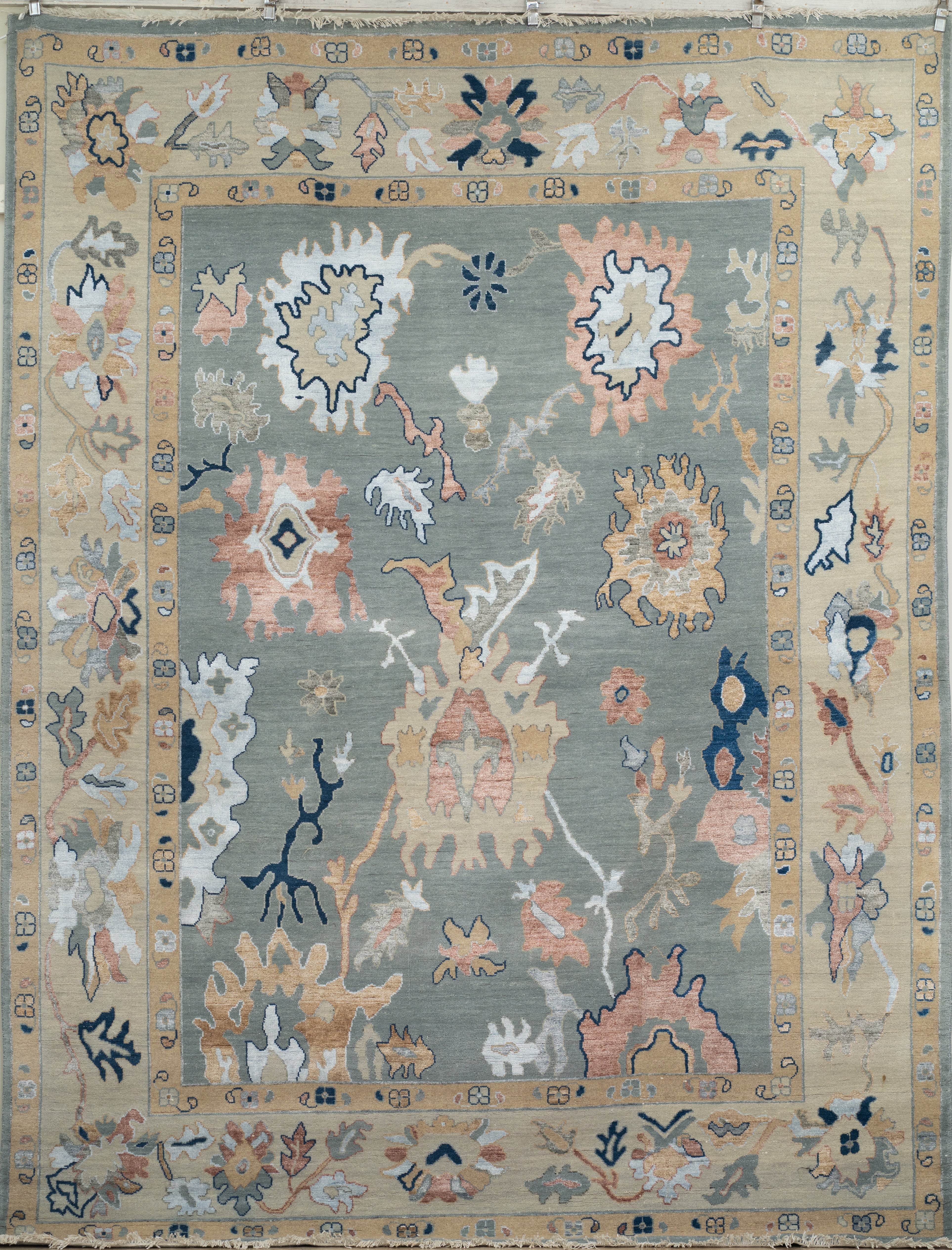 Handknotted OUSHAK Carpet DIA- 393