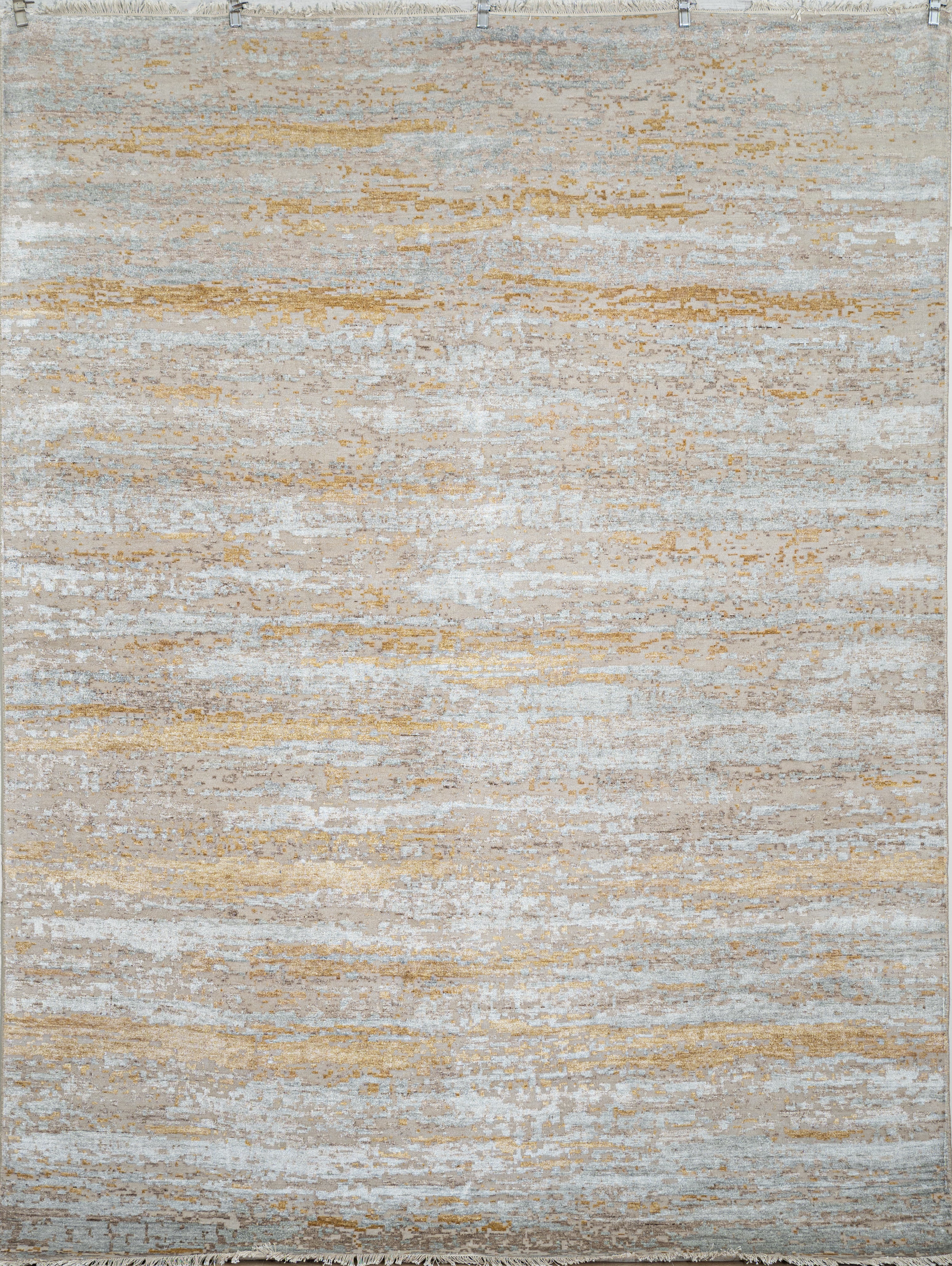 Abstract Design Handknotted Carpet DIA- 680