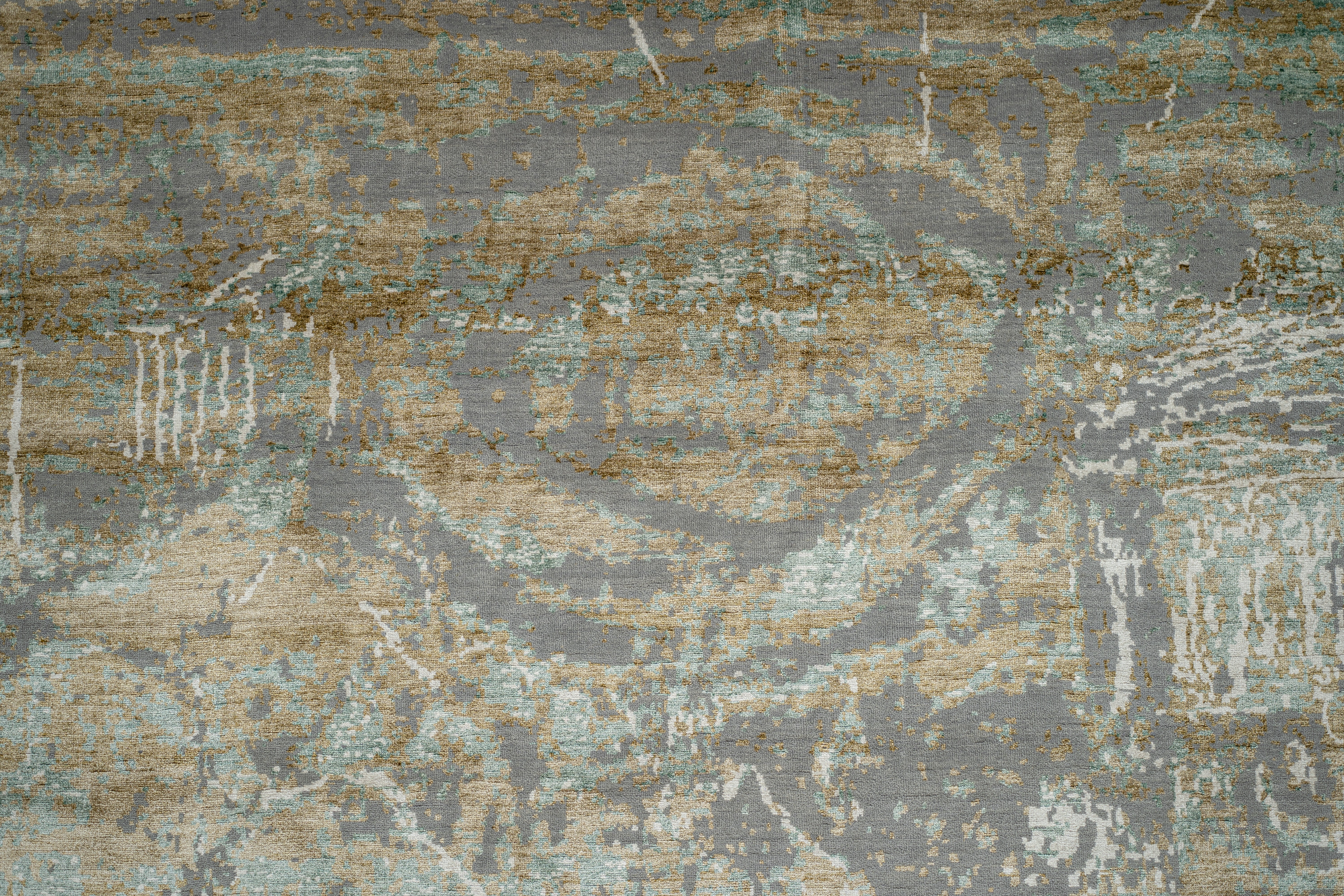 Abstract Design Handknotted Carpet DIA- 709