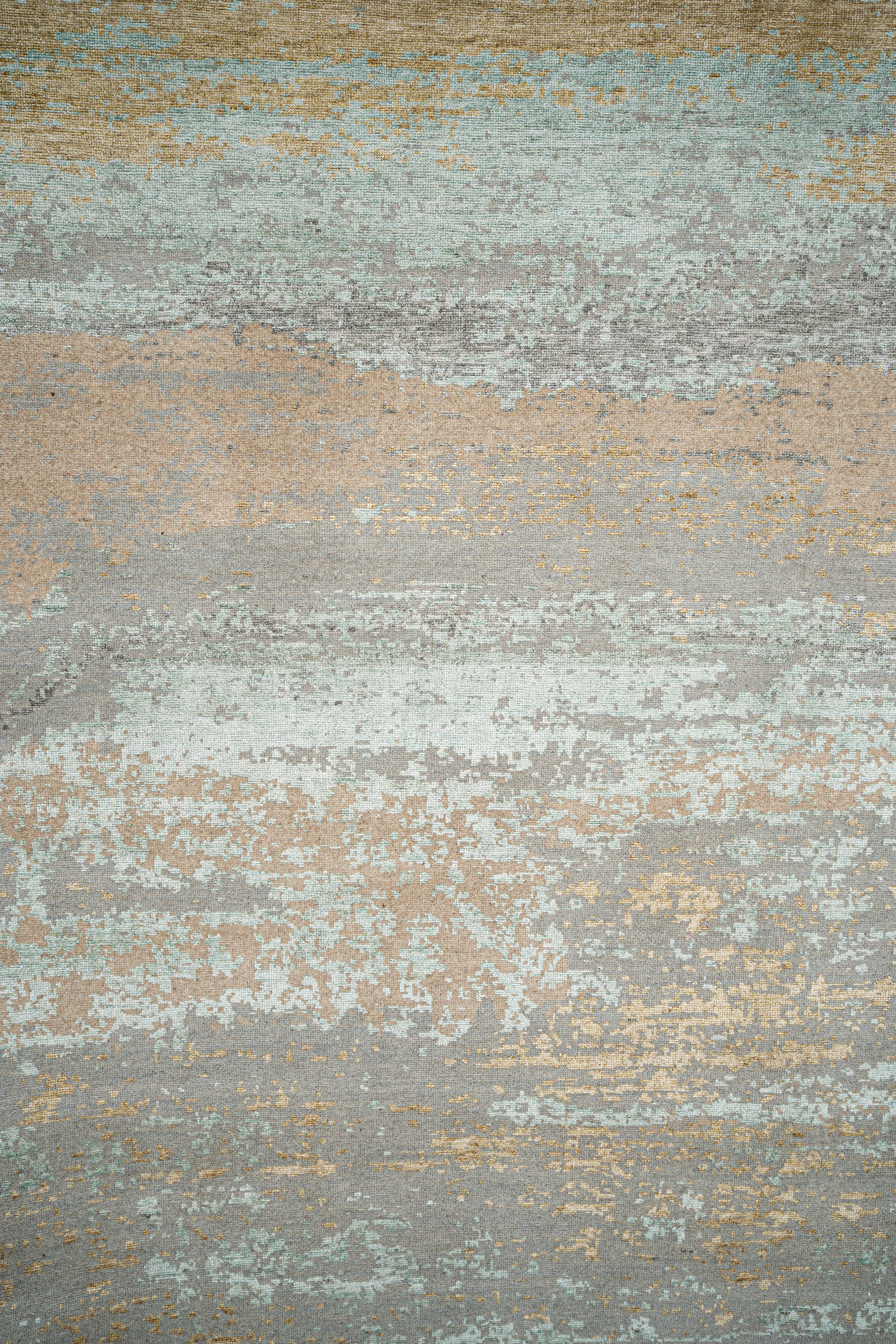 Abstract Design Handknotted Carpet DIA- 719