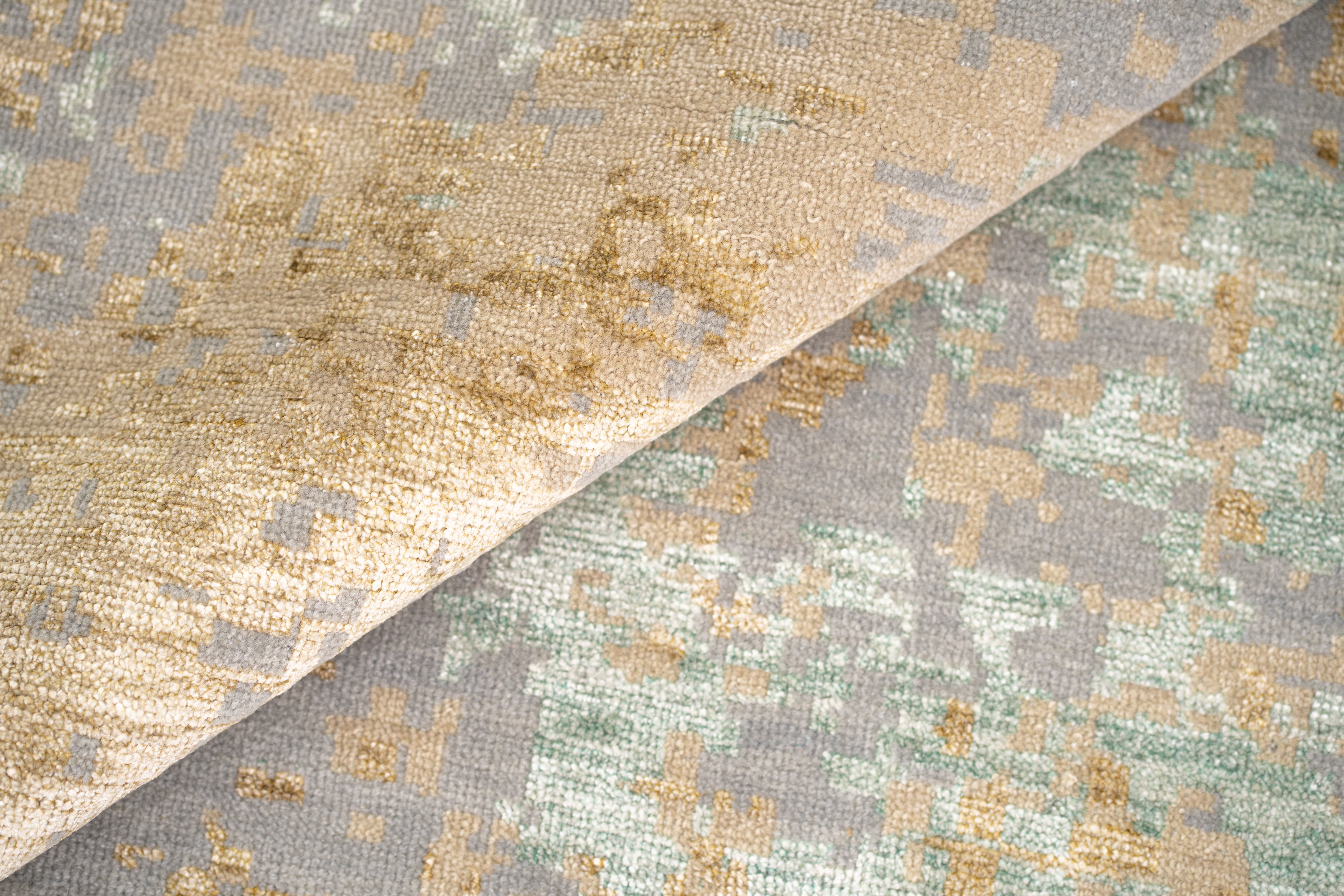 Abstract Design Handknotted Carpet DIA- 727