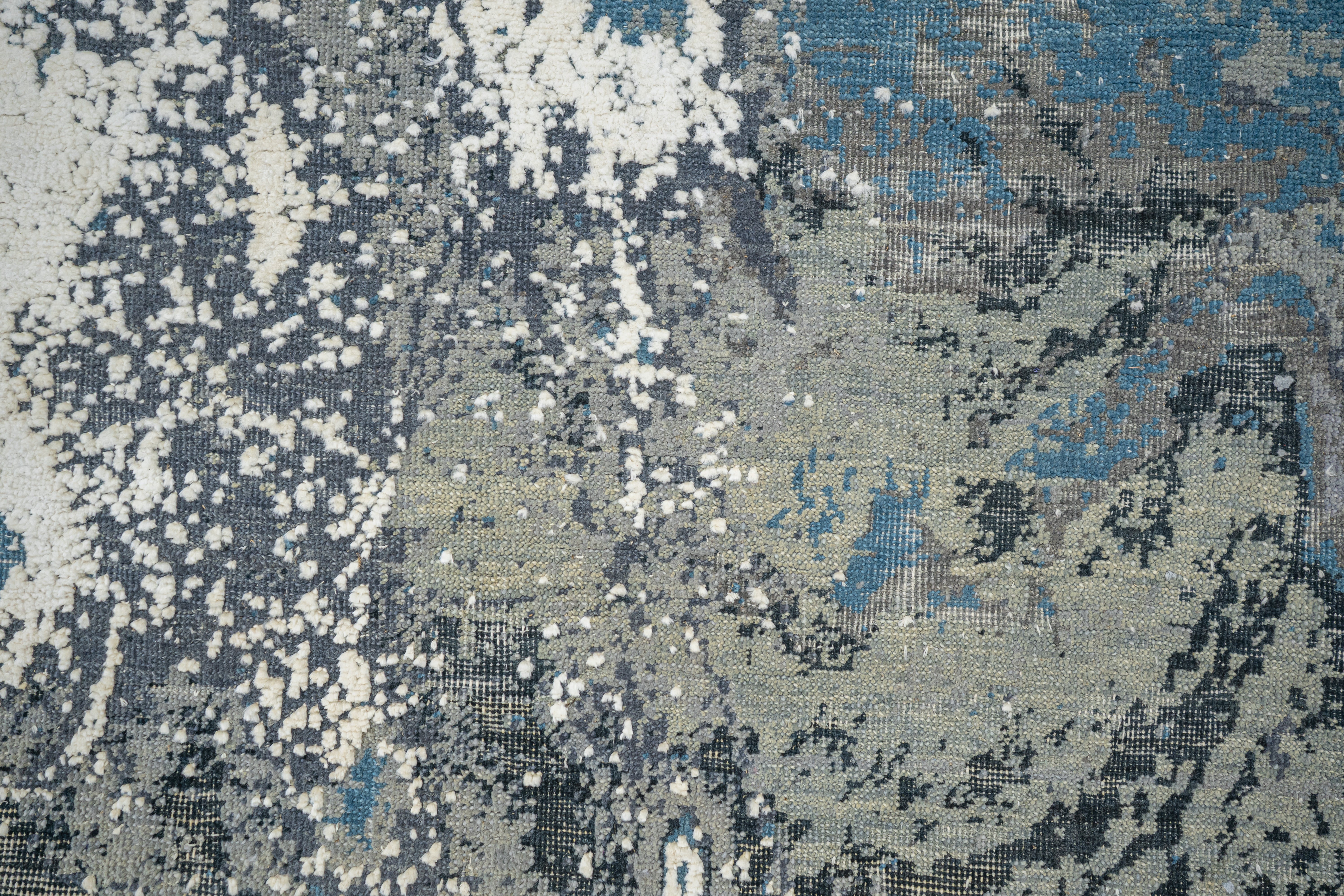 Abstract Handknotted Carpet  P-07 GALAXY