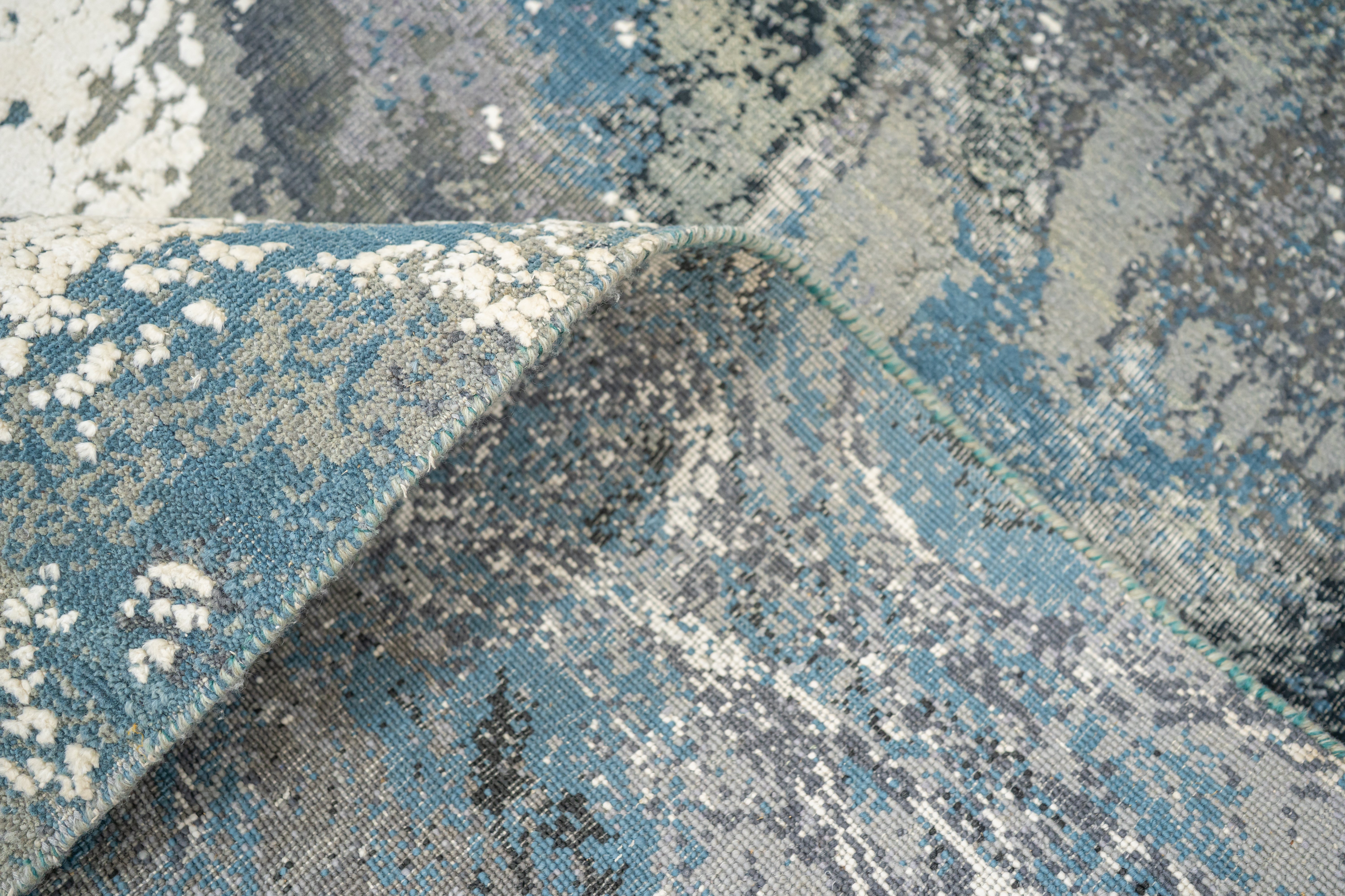 Abstract Handknotted Carpet  P-07 GALAXY