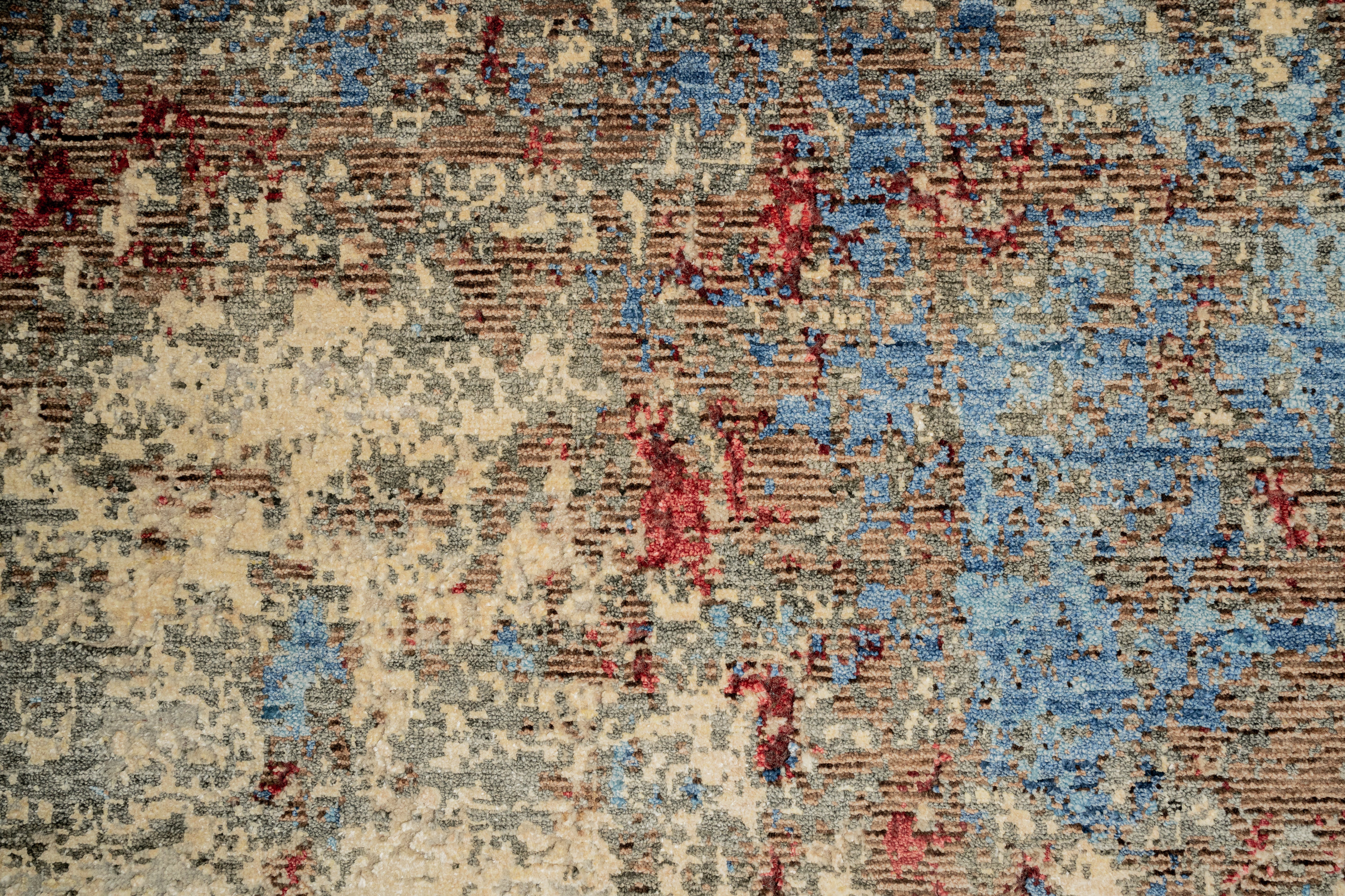 Abstract Design Handknotted Carpet DIA- P0026