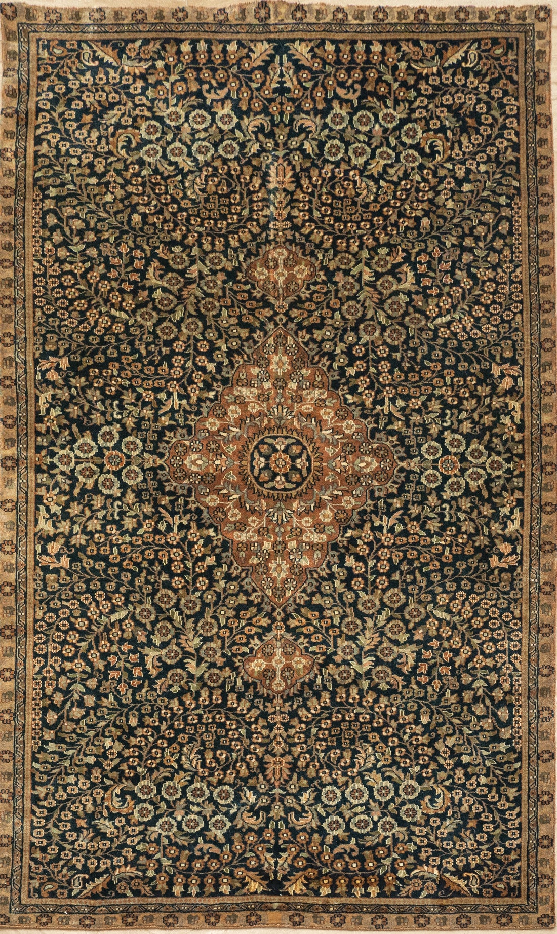 DIA- Blue & Camel Single Weft Persian Rug