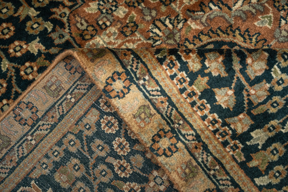 DIA- Blue & Camel Single Weft Persian Rug